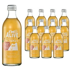 아임얼라이브콤부차 마누카꿀 복숭아 음료, 250ml, 12개