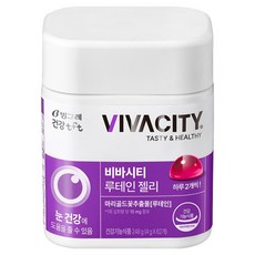TFT Vivacity Gummy Jelly 葉黃素漿果混合口味 4g, 62顆, 1罐