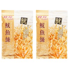 珍珍 魷魚絲, 嚴選深海魷魚特製烘焙, 肉質豐厚鮮美, 香Q有嚼勁, 80g, 2包