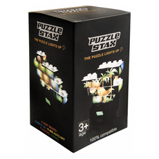 LIGHT STAX Puzzle 大顆粒系列 亮亮積木 Dino Set 10入 適用年齡3歲以上, 1盒