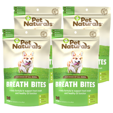 Pet Naturals 寶天然 口氣好好犬嚼, 全齡階段犬專用, 60粒, 淨重90公克, 口腔保健, 90g, 60顆, 4袋