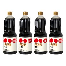 식자재왕 국간장, 1.8L, 4개