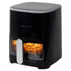 DAE WOONG 電子式透明視窗氣炸鍋 3.5L, 黑色, KN-AF401