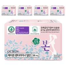 OCBON 本恩 護墊, 一般型(15.5cm), 34片, 5包