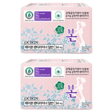 OCBON 本恩 護墊, 一般型(15.5cm), 34片, 2包
