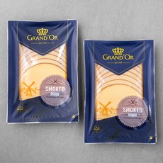 그랑도르 스모크드 치즈 슬라이스, 160g, 1개입, 2개
