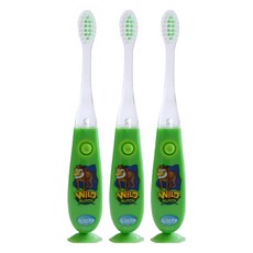 비브라이트 LED 유아칫솔 F-95W, 몽키 (그린), 1개입, 3개