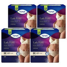 TENA 添寧 女 玩色敢動褲 香檳金, M, 9片, 4包