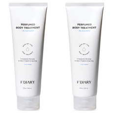 에프다이어리 퍼퓸 바디 트리트먼트 인샤워 바디로션 코지 윈터, 250g, 2개