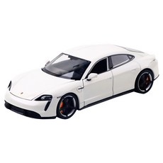 WELLY 1:24 保時捷 Taycan Turbo S 壓鑄模型車, 1個, 白色