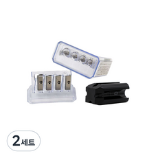 削筆器 + 筆芯削尖器套組 1818 紋身設計, 混色, 2套