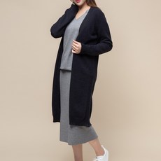 CARET 女款寬鬆長版開襟毛衣