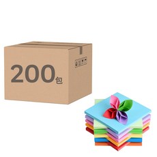 AHOYE 正方形彩色紙 15 x 15cm, 200張, 10色