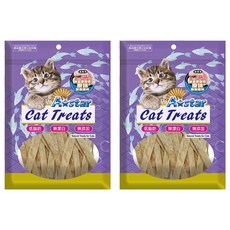 A star 貓專用無鹽無調味鱈魚香絲, 2個, 鱈魚, 80g