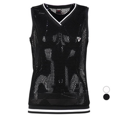 luxgolf 女款V領網狀背心背心 JB4S504W