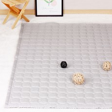 wisemama 孩童用防滑固定涼感墊, 灰色