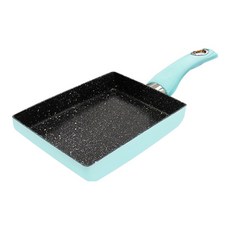 MiyAco 米雅可 輕漾導磁不沾玉子燒, 亮面硬化大理石紋 耐磨耐用 輕量設計 無鉚釘設計 13cm, 1個