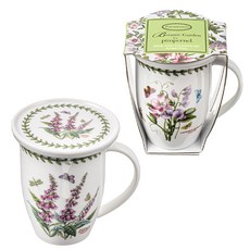 포트메리온 보타닉가든 머그컵2p + 코스터 뚜껑2p, 스위트피, 폭스글로브, 1세트