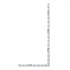 SHINWA 鶴龜 超耐磨抗刮白色角尺 寬版厚款 32608 1尺6寸 50cm, 1個