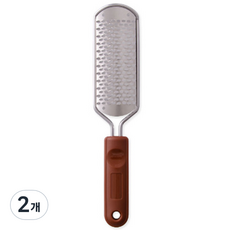 buyme 스텐 양면 발 각질제거기 거친발전용 브라운, 1개입, 2개