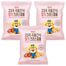 뽀로로 크리스피롤, 딸기맛, 240g, 3개