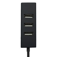HOLIC USB 4埠 HUB，USB 2.0，90cm線長, 黑色, 1個