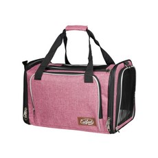 Catfeet 輕旅行寵物兩用肩背包 適合3~9KG寵物 內附柔軟內墊, 粉色, 43L*25W*29H, 1個