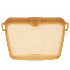 sillymann Camping Traveler鉑金矽膠密封袋 WSK4040 土黃色, 1個