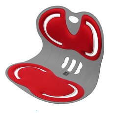 체어킹 인피니티체어 등받이 의자 와이드, 레드+그레이