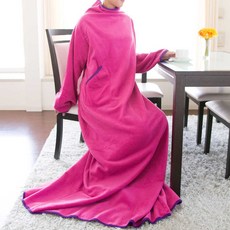 NuKME 時尚多功能創意袖毯附枕套 100%聚酯纖維