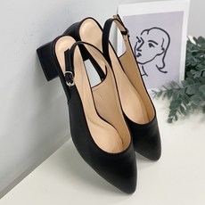 슈카르페 여성용 폭신 구름 슬링백 힐 3cm