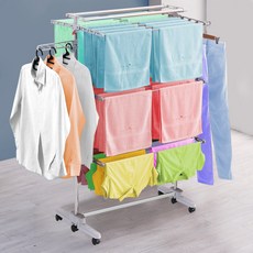 두리펀 엘린 이불봉 특대형 빨래건조대 6단 더블 플러스