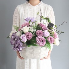 MORIANN 人造花籃, 紫色