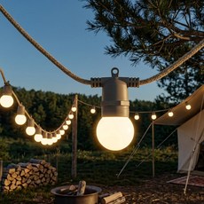 21C Trend 麻繩 復古感性 露營 豪華露營 屋頂室內裝飾 Solvits 變壓器燈串 10燈