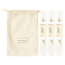 Bamboo Bebe 細緻清潔手指刷 M, 潔淨白, 3入, 1套