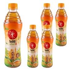 oishi 綠茶飲料 玄米茶, 500ml, 5個