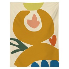 픽노아 플랫 일러스트 패브릭 태피스트리, 디자인 21