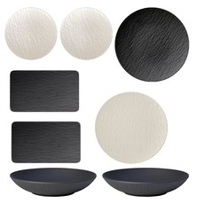빌레로이앤보흐 매뉴팩처락 식기8p, 블랙(쿠페접시), 단일색상(쿠페, 빵버터, 다용도 접시, 볼), 1세트