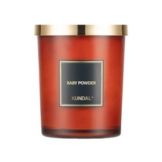 KUNDAL 昆黛爾 大豆植萃香氛蠟燭, 嬰兒爽身粉香, 500g, 1個