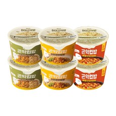 그로서리서울 배부른 곤약컵밥 매콤오징어 + 강된장 + 시금치커리, 220g, 2세트