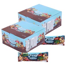 格蘭諾拉麥片棒 杏仁巧克力碎口味 12包入, 300g, 2盒