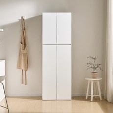 서울소호 LPM 1800 키큰 선반 오브 주방 수납장 방문설치, 화이트