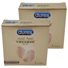 durex 杜蕾斯 真觸感裝保險套, 3個, 2盒