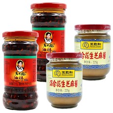 老干媽 油辣椒醬+花生芝麻醬, 500g, 2組