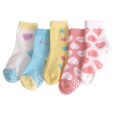Sulrebal 幼兒可愛愛心中筒襪5雙組