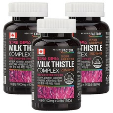 힐링팩토리 밀크씨슬 컴플렉스 1000mg, 90정, 3개