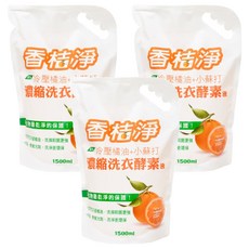 香桔淨 濃縮洗衣酵素液 3包, 4.5L, 1組