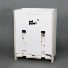 베리패드 UV코팅 화이트 자작나무 반려동물 배변패드 수납정리함 소형더블, 1개