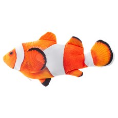 Tamsaa 寵物訓練電動小丑魚玩具 27 x 8 x 2.5cm 互動訓練好幫手, 橘色 + 白色 + 黑色, 小丑魚 橘色 + 白色 + 黑色, 1個