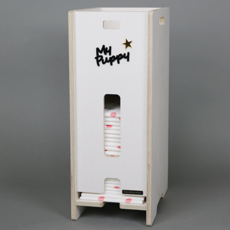 베리패드 UV코팅 화이트 자작나무 반려동물 배변패드 수납정리함 소형, 1개